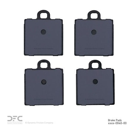 Dynamic Friction Co DFC 3000 Semi-Metallic Brake Pads - 1311-0040-00
